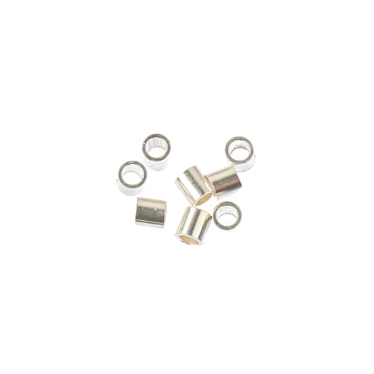 12 Packs: 25 ct. (300 total) 2mm Sterling Silver Crimp Tubes Findings by Bead Landing™